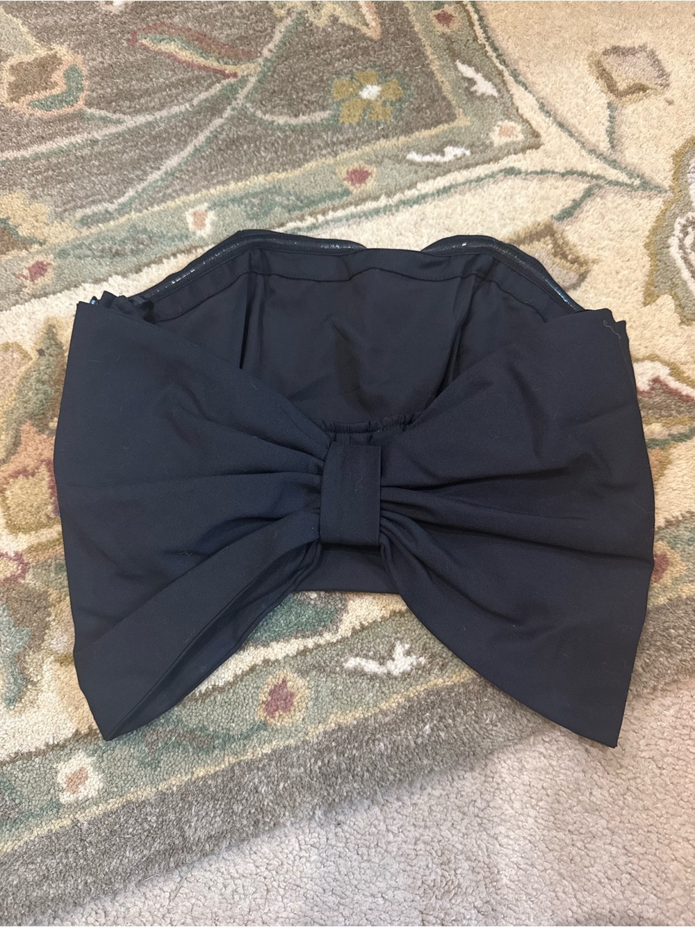 Black Bow Back Top